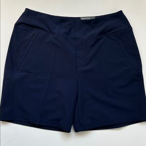 Tek Gear Womens Navy Woven Sport Gear Mid Rise Shorts Size: M